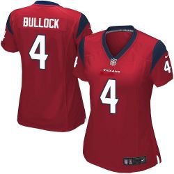 Cheap Randy Bullock Texans Women Jersey From China Red Game #4