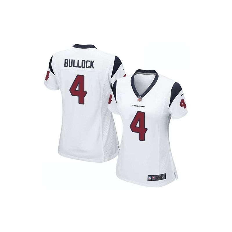 Cheap Randy Bullock Texans Women Jersey From China White Game #4