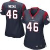 Cheap Jon Weeks Texans Women Jersey From China Blue Game #46