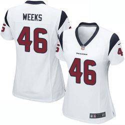 Cheap Jon Weeks Texans Women Jersey From China White Game #46