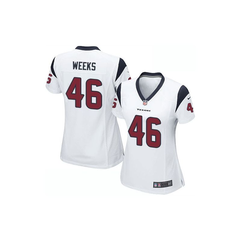 Cheap Jon Weeks Texans Women Jersey From China White Game #46