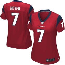 Cheap Brian Hoyer Texans Women Jersey From China Red Game #7