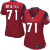 Cheap Xavier Sua-Filo Texans Women Jersey From China Red Game #71