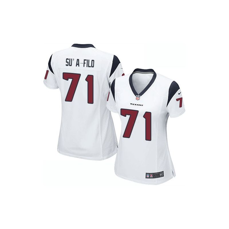 Cheap Xavier Sua-Filo Texans Women Jersey From China White Game #71