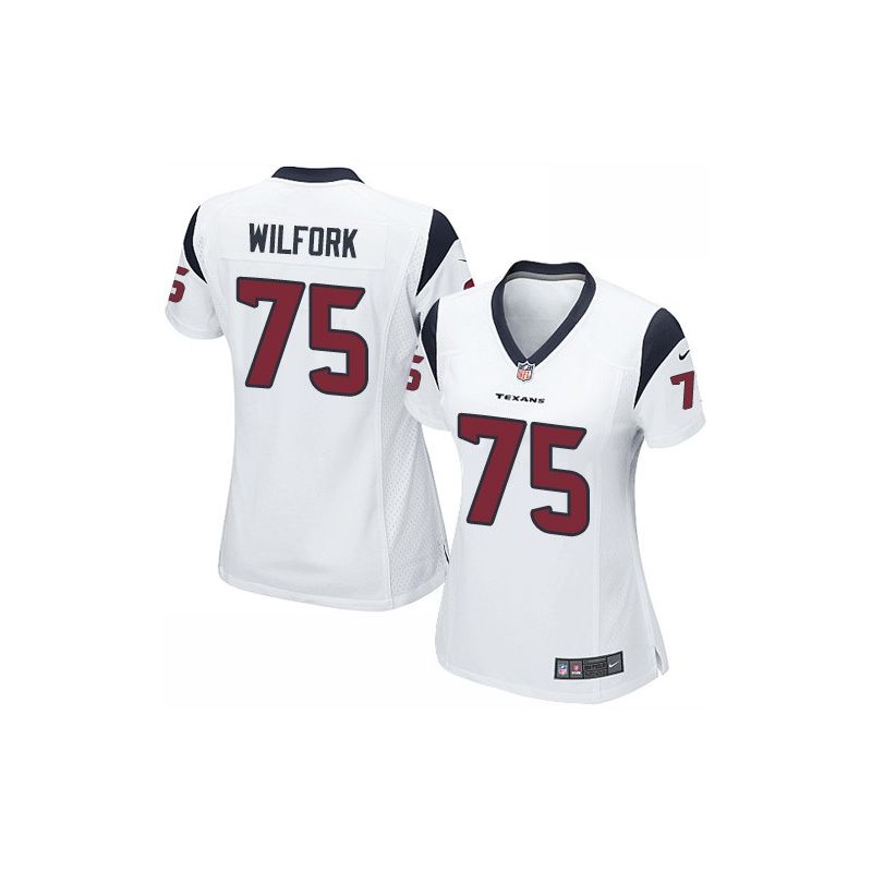 Cheap Vince Wilfork Texans Women Jersey From China White Game #75