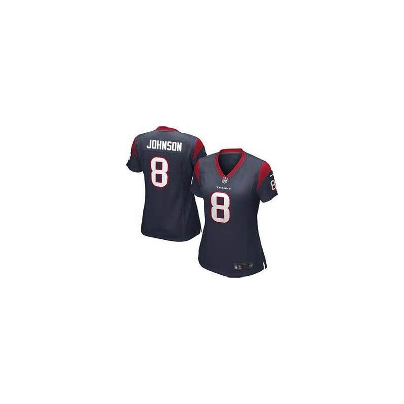Cheap Will Johnson Texans Women Jersey From China Blue Game #8