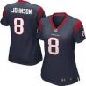 Cheap Will Johnson Texans Women Jersey From China Blue Game #8