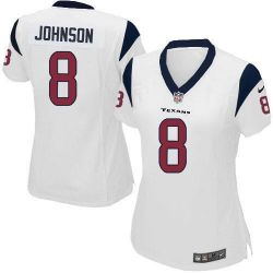 Cheap Will Johnson Texans Women Jersey From China White Game #8