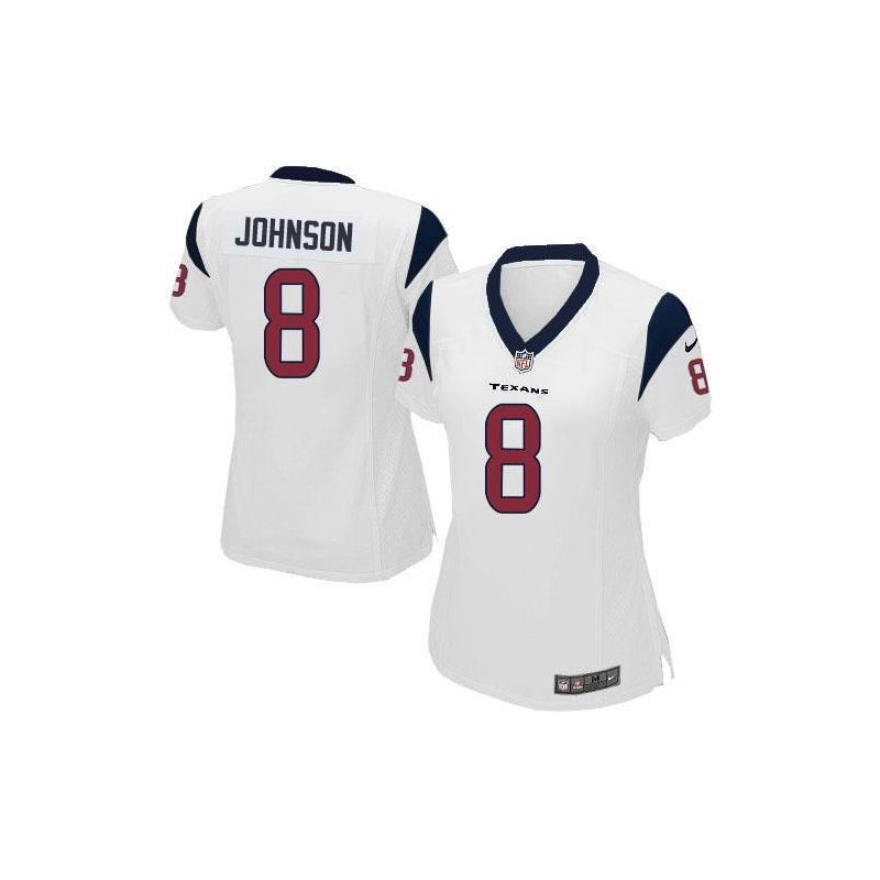 Cheap Will Johnson Texans Women Jersey From China White Game #8