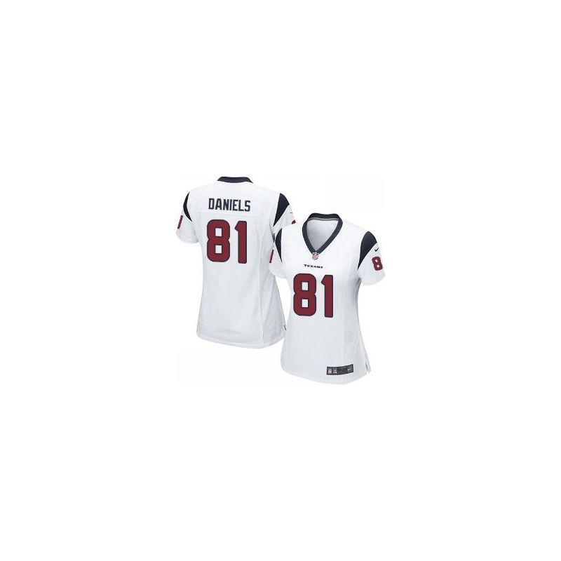 Cheap Owen Daniels Texans Women Jersey From China White Game #81