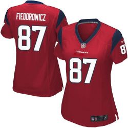 Cheap CJ Fiedorowicz Texans Women Jersey From China Red Game #87