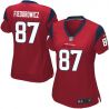 Cheap CJ Fiedorowicz Texans Women Jersey From China Red Game #87