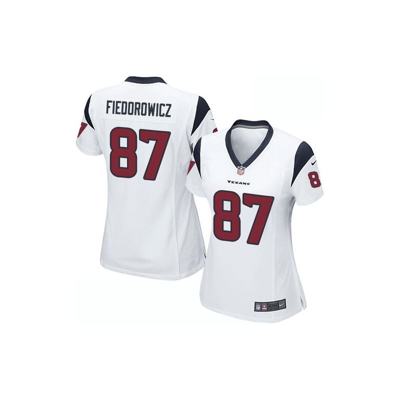 Cheap CJ Fiedorowicz Texans Women Jersey From China White Game #87