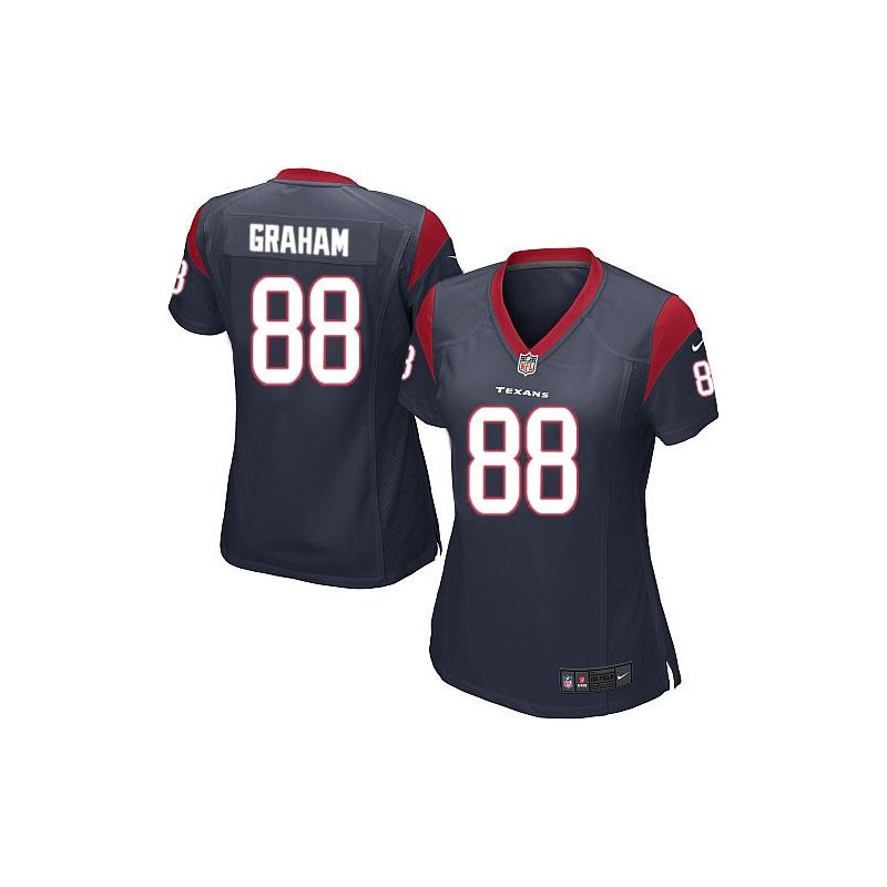 Cheap Garrett Graham Texans Women Jersey From China Blue Game #88