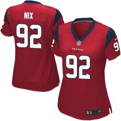 Cheap Louis Nix Texans Women Jersey From China Red Game #92