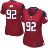 Cheap Louis Nix Texans Women Jersey From China Red Game #92