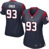 Cheap Jared Crick Texans Women Jersey From China Blue Game #93