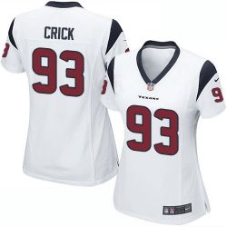 Cheap Jared Crick Texans Women Jersey From China White Game #93