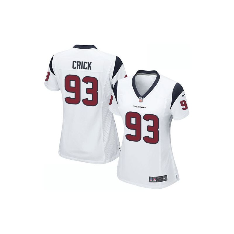 Cheap Jared Crick Texans Women Jersey From China White Game #93