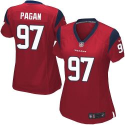 Cheap Jeoffrey Pagan Texans Women Jersey From China Red Game #97