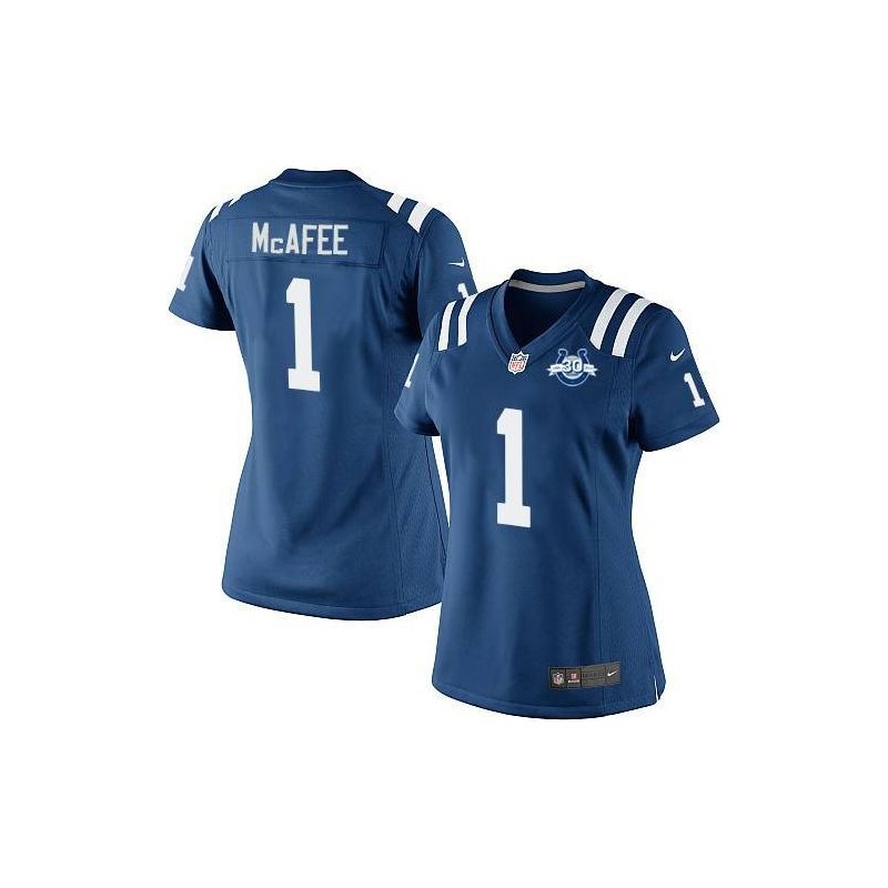 Cheap Pat McAfee Colts Women Jersey From China Blue Game #1