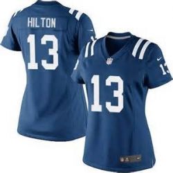 Cheap TY Hilton Colts Women Jersey From China Blue Game #13