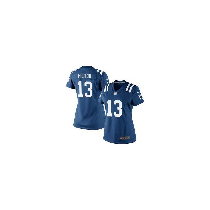 Cheap TY Hilton Colts Women Jersey From China Blue Game #13