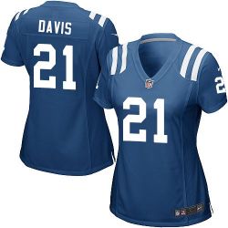 Cheap Vontae Davis Colts Women Jersey From China Blue Game #21