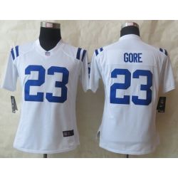 Cheap Frank Gore Colts Women Jersey From China White Game #23