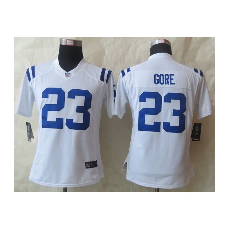 Cheap Frank Gore Colts Women Jersey From China White Game #23