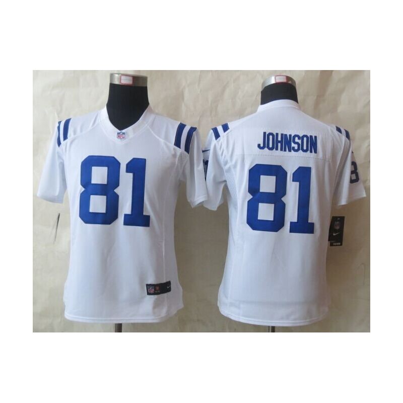 Cheap Andre Johnson Colts Women Jersey From China White Game #81
