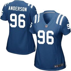 Cheap Henry Anderson Colts Women Jersey From China Blue Game #96