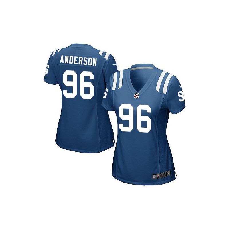 Cheap Henry Anderson Colts Women Jersey From China Blue Game #96