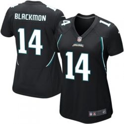 Cheap Justin Blackmon Jaguars Women Jersey From China Black Game #14