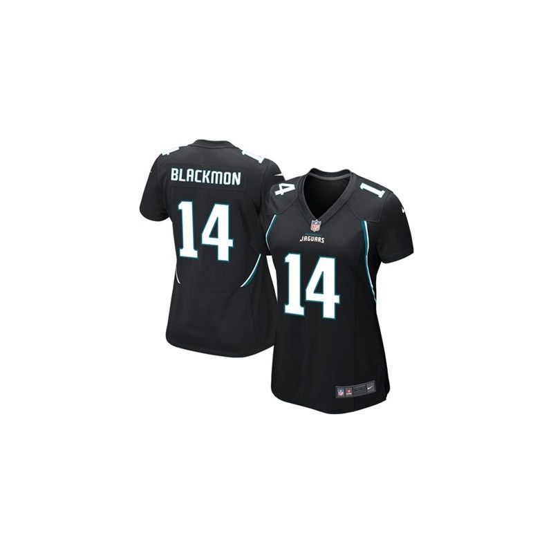 Cheap Justin Blackmon Jaguars Women Jersey From China Black Game #14