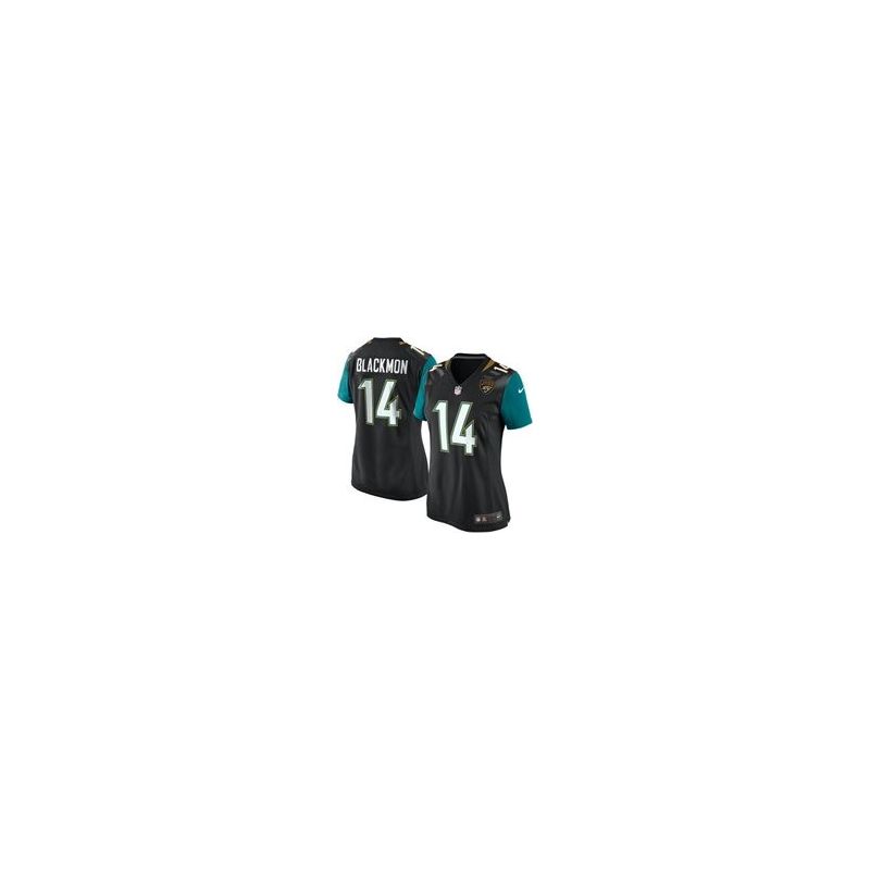 Cheap Justin Blackmon Jaguars Women Jersey From China Black-NEW Game #14