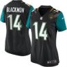 Cheap Justin Blackmon Jaguars Women Jersey From China Black-NEW Game #14