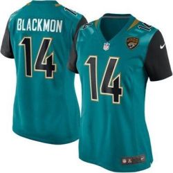 Cheap Justin Blackmon Jaguars Women Jersey From China Green-NEW Game #14