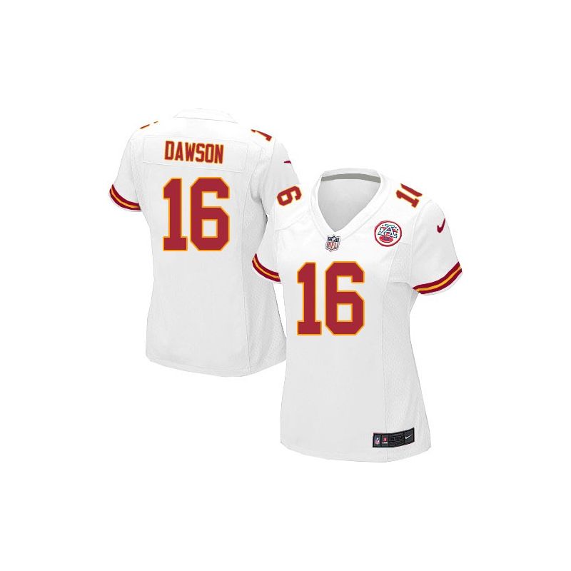 Cheap Len Dawson Chiefs Women Jersey From China White Game #16