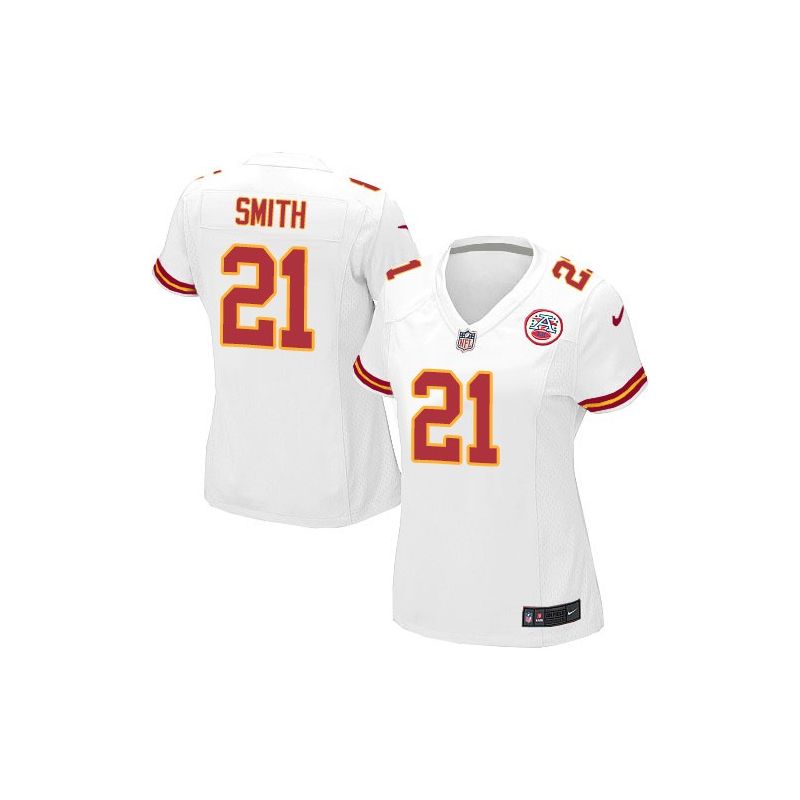 Cheap Sean Smith Chiefs Women Jersey From China White Game #21