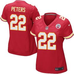 Cheap Marcus Peters Chiefs Women Jersey From China Red Game #22