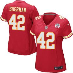 Cheap Anthony Sherman Chiefs Women Jersey From China Red Game #42