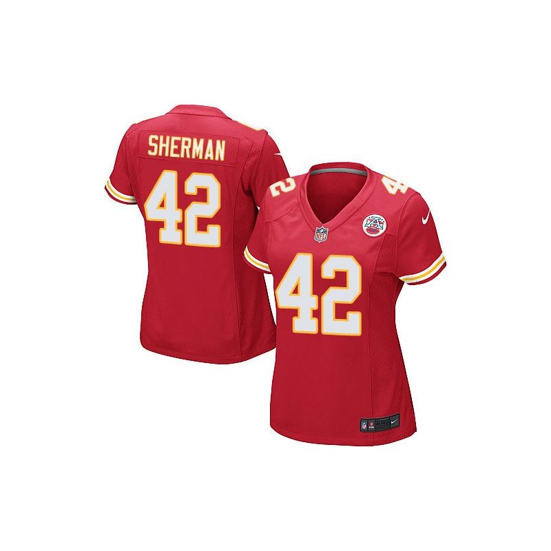 Cheap Anthony Sherman Chiefs Women Jersey From China Red Game #42