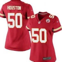 Cheap Justin Houston Chiefs Women Jersey From China Red Game #50