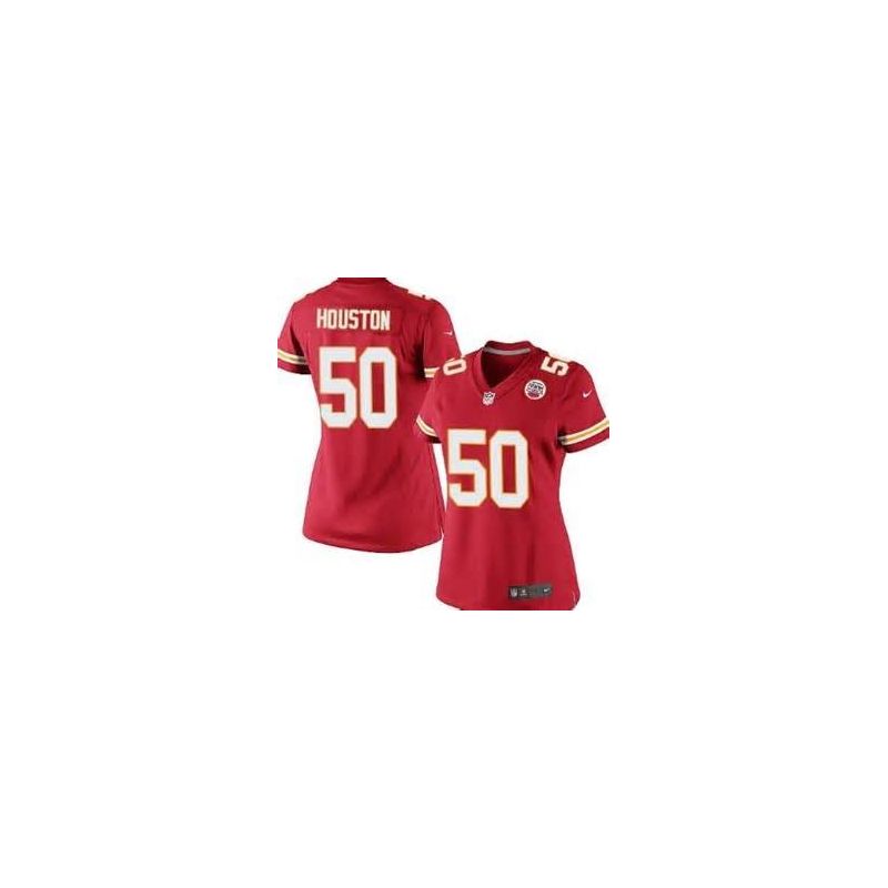 Cheap Justin Houston Chiefs Women Jersey From China Red Game #50