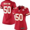 Cheap Justin Houston Chiefs Women Jersey From China Red Game #50