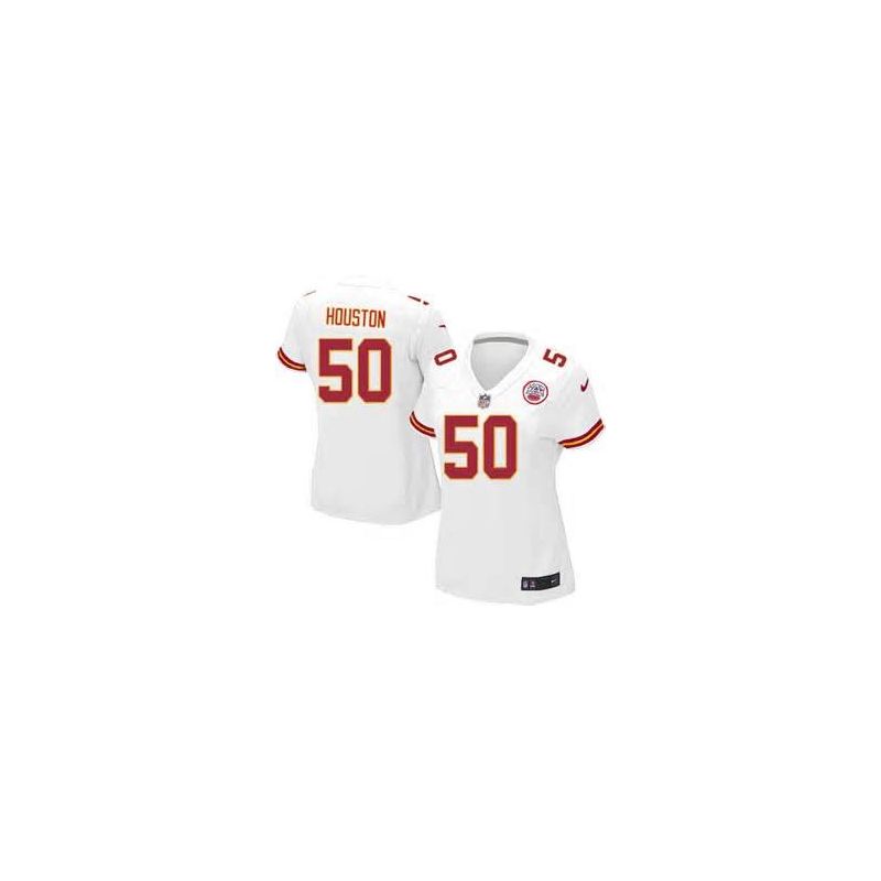 Cheap Justin Houston Chiefs Women Jersey From China White Game #50