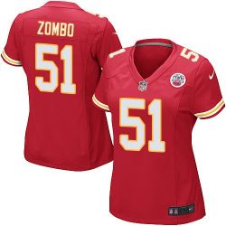 Cheap Frank Zombo Chiefs Women Jersey From China Red Game #51