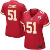 Cheap Frank Zombo Chiefs Women Jersey From China Red Game #51