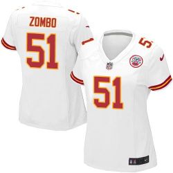 Cheap Frank Zombo Chiefs Women Jersey From China White Game #51